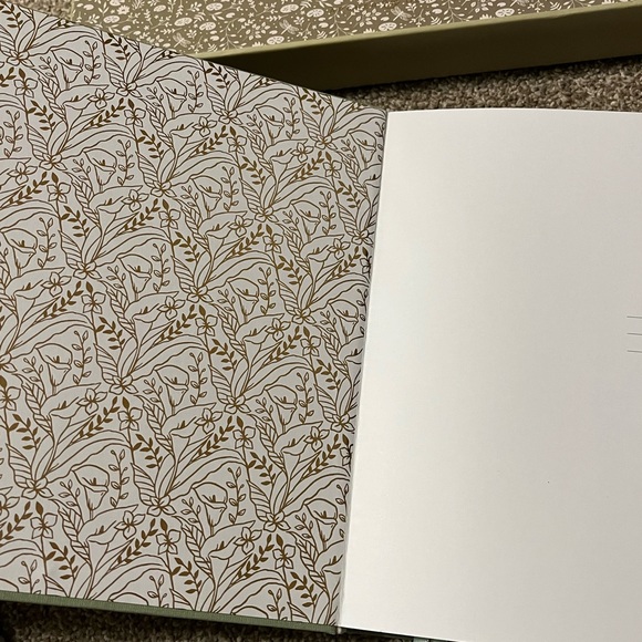 Archer & Olive Lovely Lilies Heirloom - Lined Notebook Journal Book Green - Picture 11 of 15